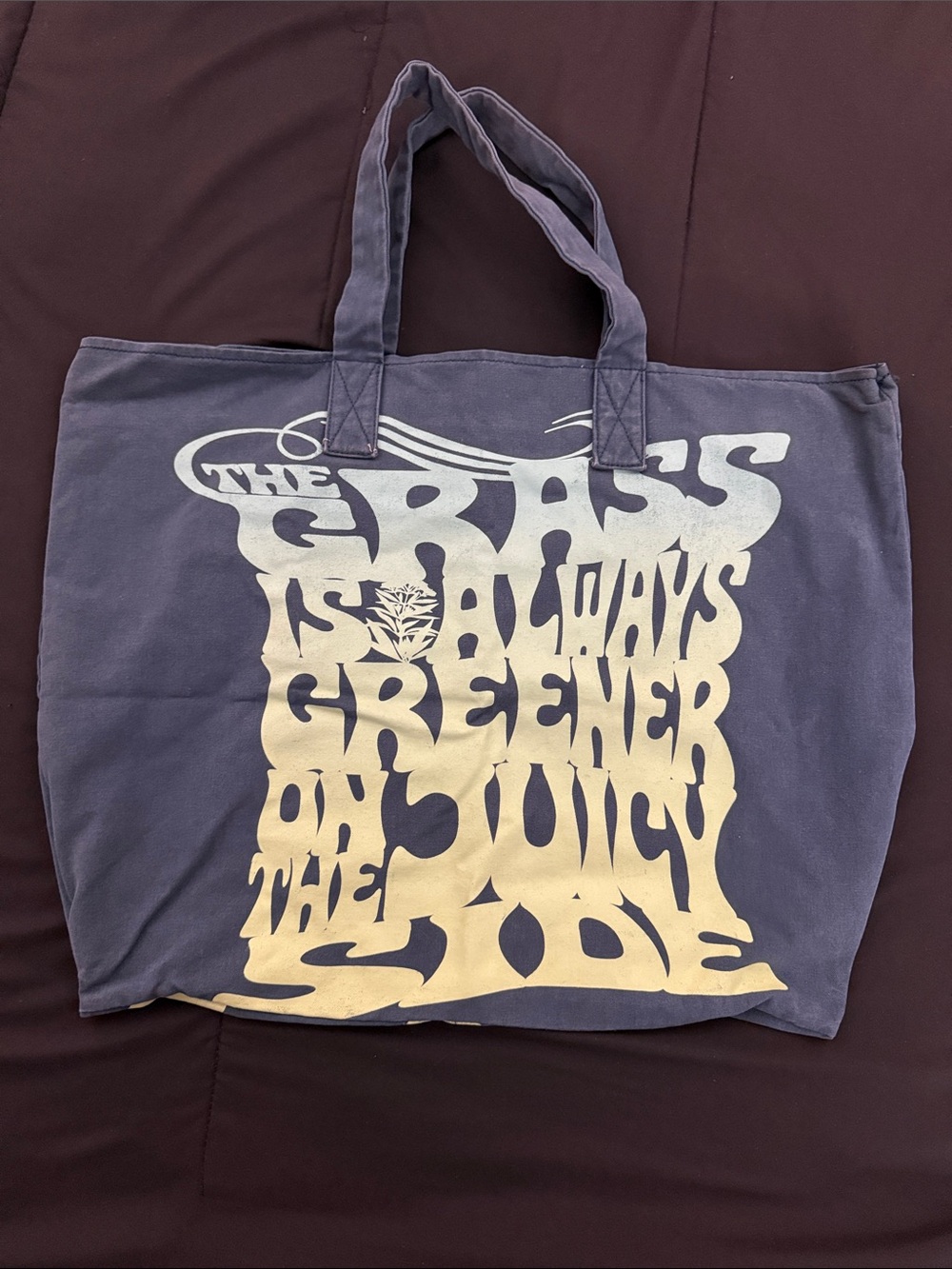Juicy Couture “The Grass is Always Greener on the Juicy Side” Navy Tote (2009)